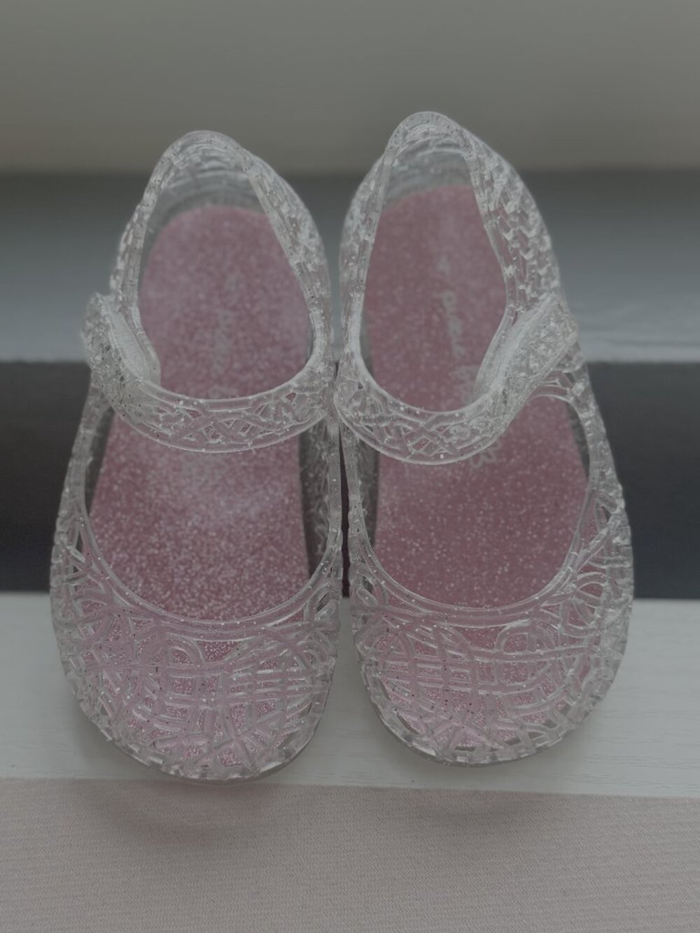 Pink Glitter Jelly Sandals Baby/Toddler Size 4